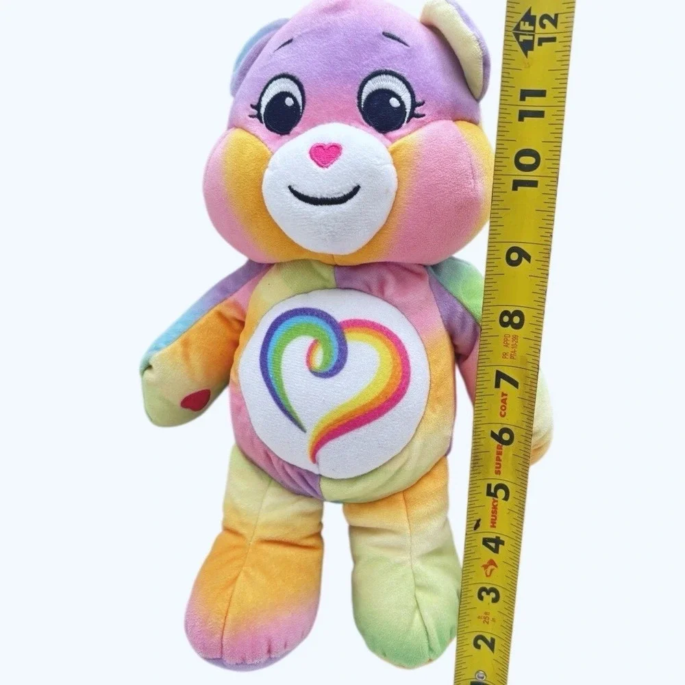 Care Bears Togetherness Bear Plush Stuffed Animal Rainbow Teddy Basic Fun 10
